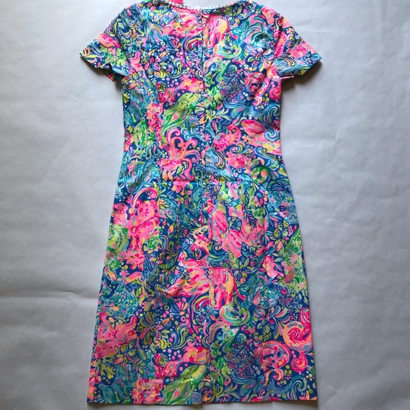 Lilly Pulitzer Coralynn Shift Dress Multi Pop Up 60 Animals - Picture 3 of 13